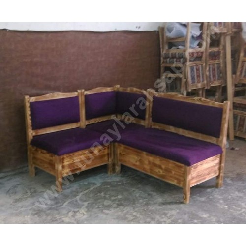 ks007 Cafeler İçin Ahşap Köşe Takımları-4